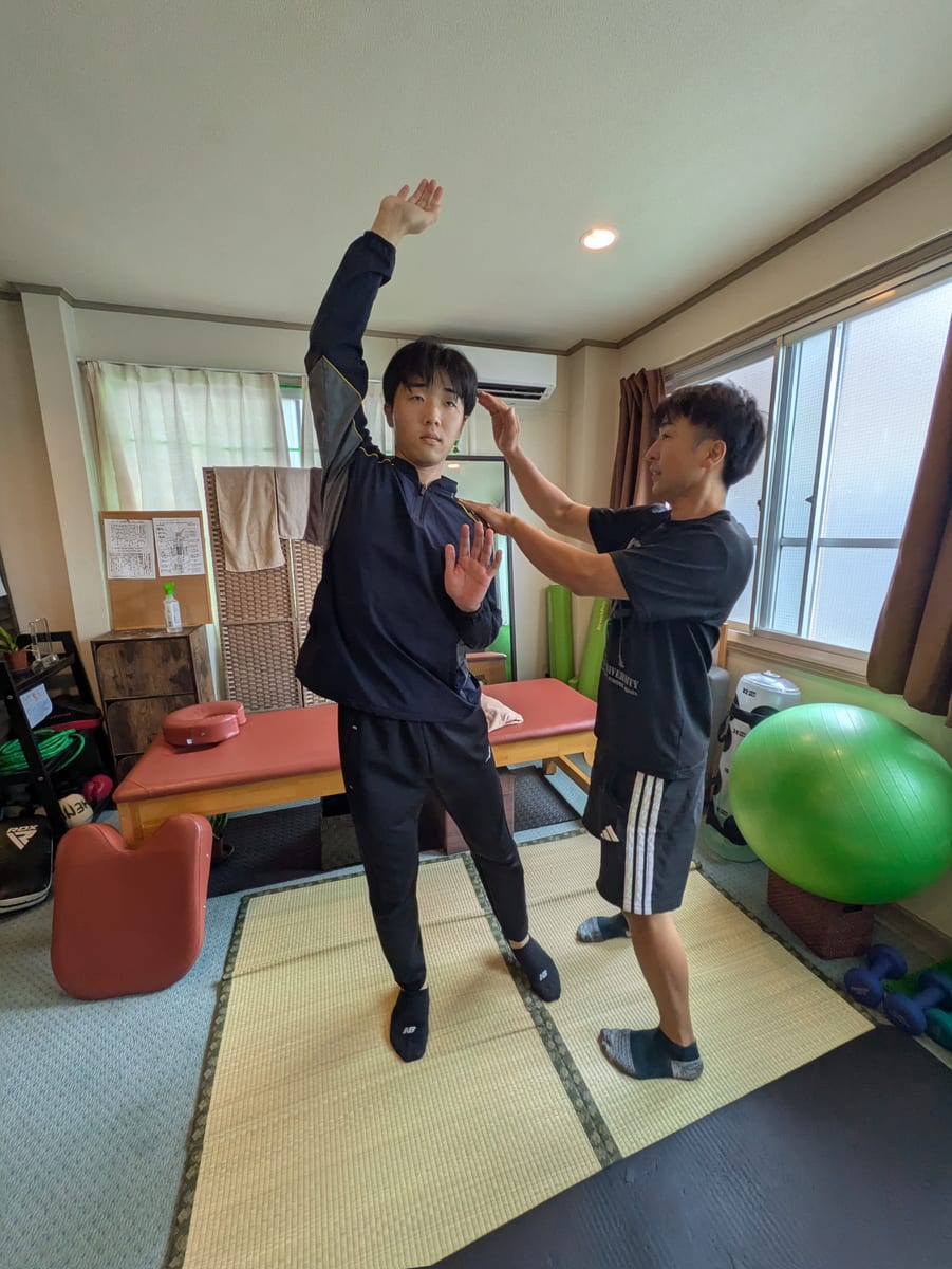 整体で筋肉を緩める